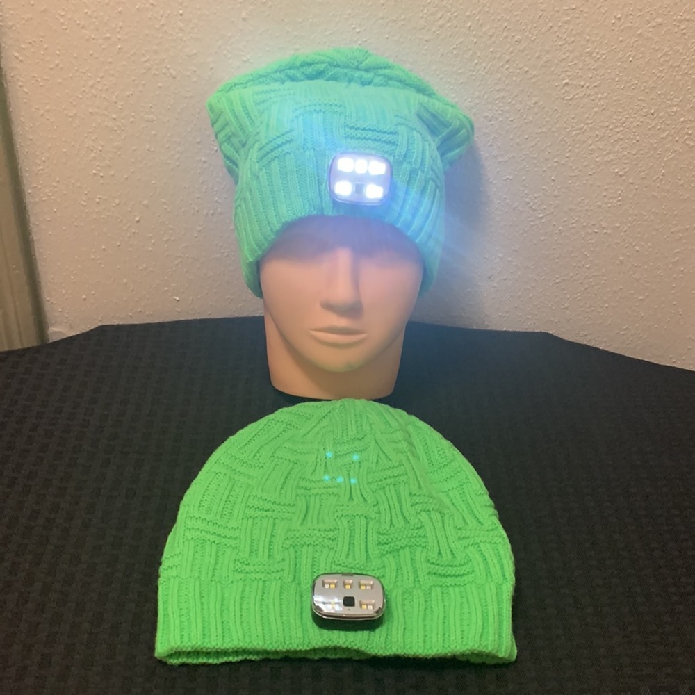 Set Of Two Zennutt Beanie Hat For Men 3 Led Light… - image 2